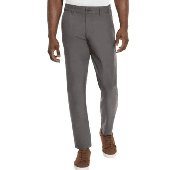 NEW Marc New York Men's 38x30 Commuter Pants Slim-Fit 4-Way Stretch Woven Gray - Picture 1 of 9